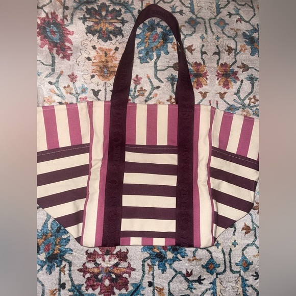 PINK Victoria's Secret Handbags - Victoria secret pink striped bag nwt